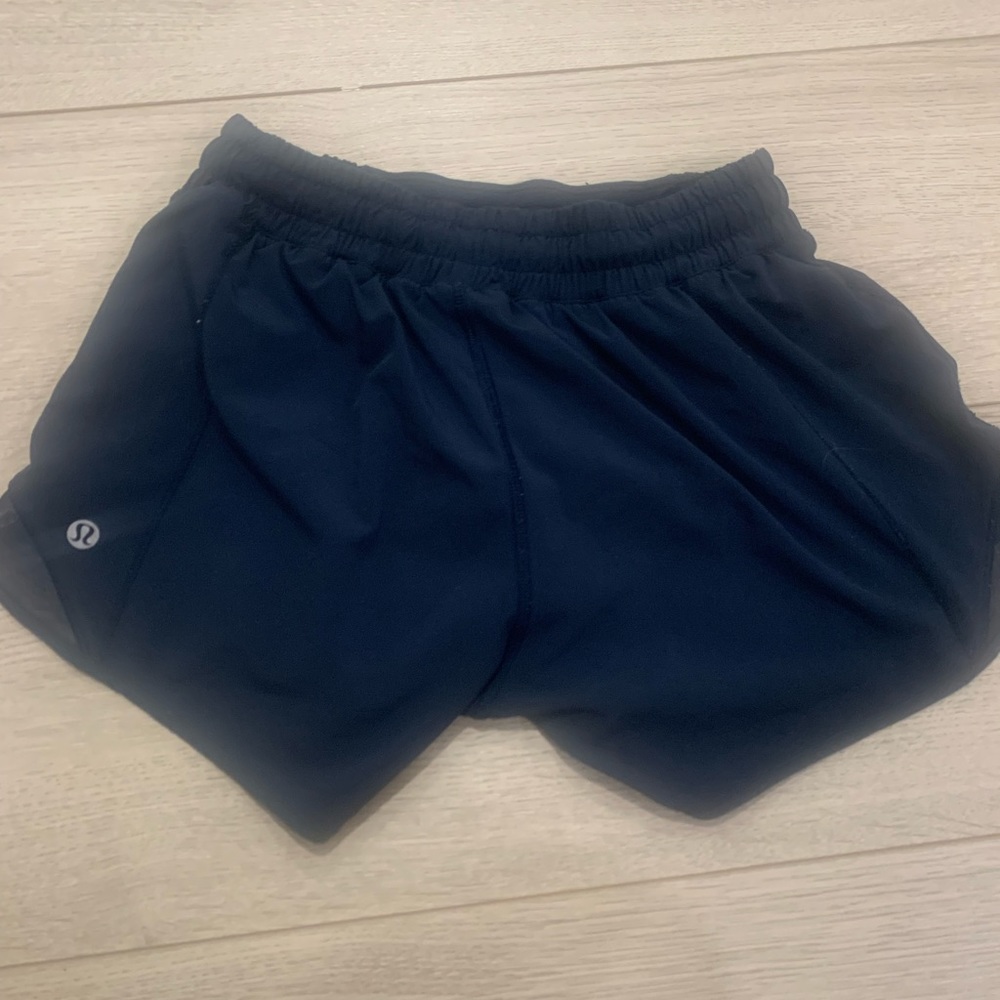lululemon running shorts in navy